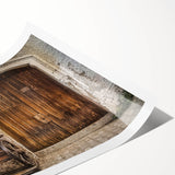 Extra large rolled print featuring line art flowers in subtle hues, ideal for large living room wall art.