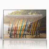 Framed acrylic print of a Sri Lankan landscape in muted earth tones, ideal for modern art wall decor.