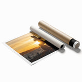 Extra large rolled print of a serene British Columbia landscape with lush greenery and mist.