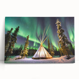 Black and white photo of Northwest Territories landscape on stretched canvas, ideal for kitchen wall art.