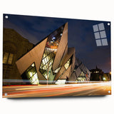 Acrylic print of a large abstract depiction of Ontario scenery in rich earth tones.