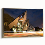 Framed canvas wall art depicting a serene Ontario landscape in muted earthy tones, ideal for bedroom decor.