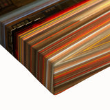 Large art of a black and white landscape painting depicting Ontario scenery on stretched canvas.