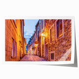 Extra large rolled print depicting vibrant floral scenery in Quebec, ideal for dining room wall art.