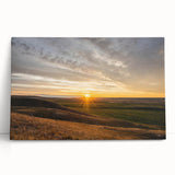 Black and white photograph of Saskatchewan scenery on stretched canvas, ideal for kitchen wall art or bedroom ambiance.