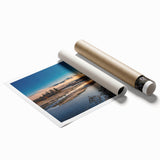 Extra large rolled print of Yukon scenery with muted earth tones, ideal for classy bathroom wall art.