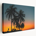 Caribbean Cuba scenic view on large stretched canvas, featuring lush greenery and ocean, ideal for kitchen wall art.