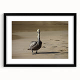 Extra large abstract art print featuring vibrant, textured colors of the Caribbean scenery on a black framed canvas.