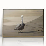 Art deco poster featuring a Puerto Rican Caribbean scenery in vibrant colors on a gold-framed acrylic.