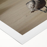 Art deco poster featuring a serene Puerto Rican landscape on a rolled canvas, ideal for dining room wall art.