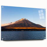 Acrylic print of a Central America landscape in muted earth tones, suitable for bedroom or dining room decor.