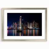 Textured abstract art print depicting Central American scenery in muted earth tones, framed in silver.