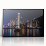 Large abstract wall art featuring a stylized Panama scenery in muted earth tones on a framed acrylic.