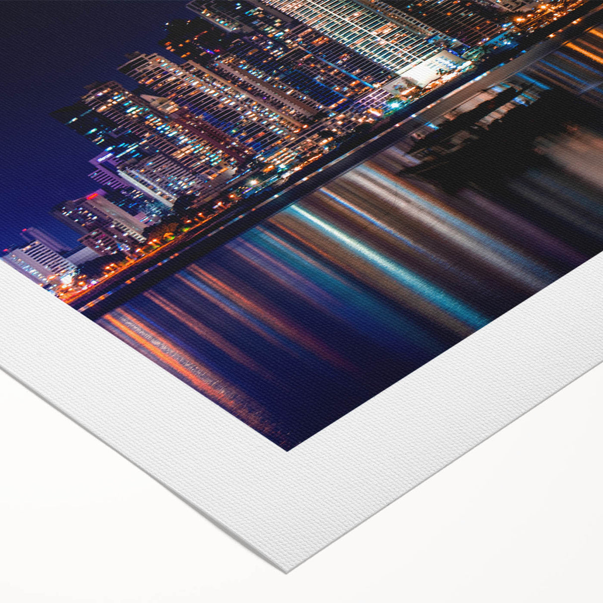 Art deco poster of a Panama scenery on rolled canvas, in vibrant colors, suitable for dining room wall art.