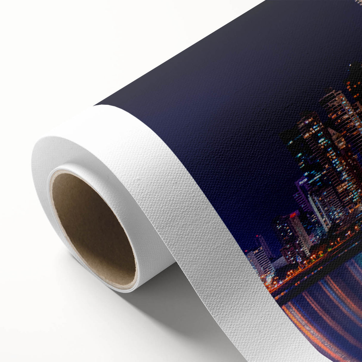 Art Deco style poster of Panama scenery on rolled canvas, with soft pastel shades, ideal for nursery wall art.