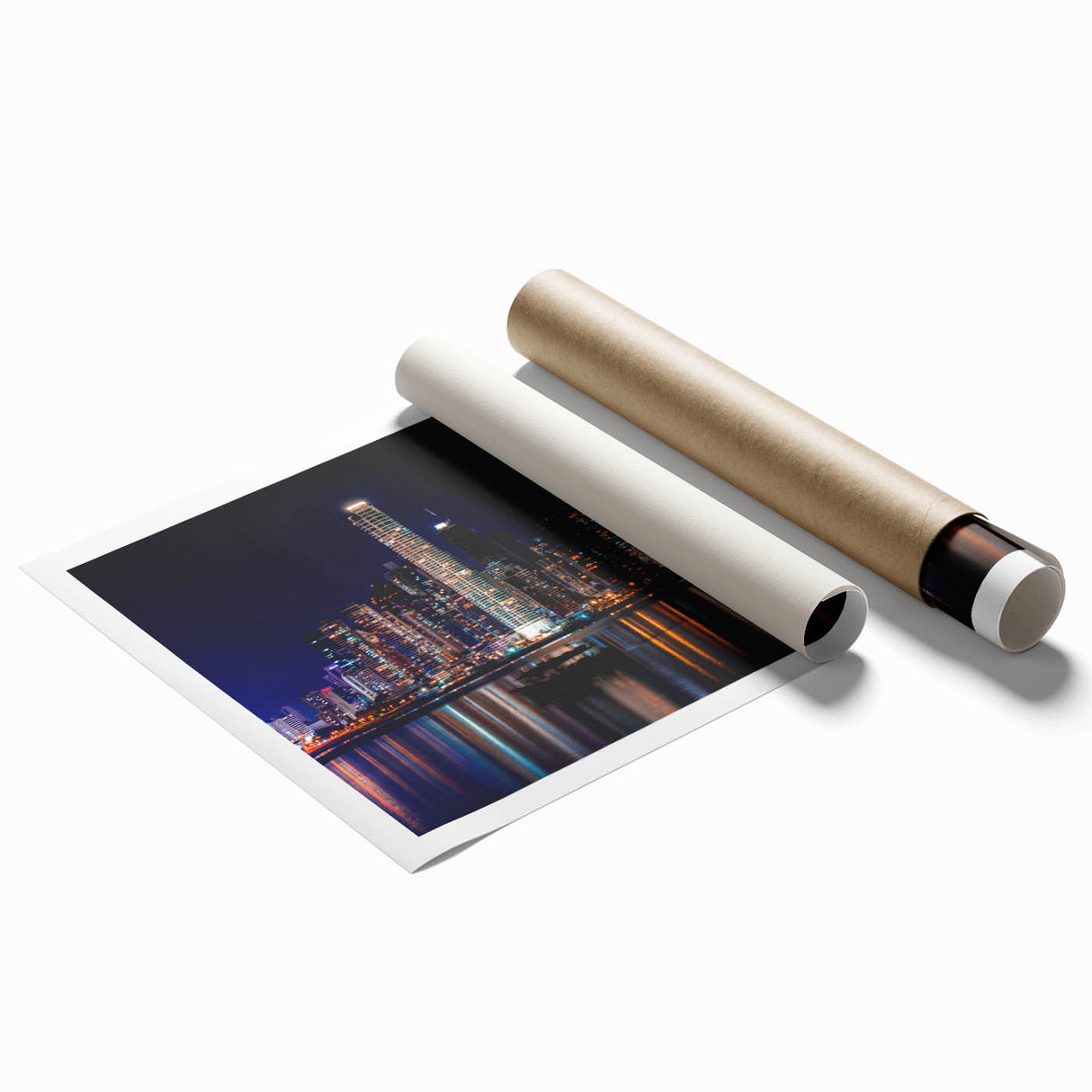 Extra large rolled print of a Central American Panama scenery with vibrant floral elements.