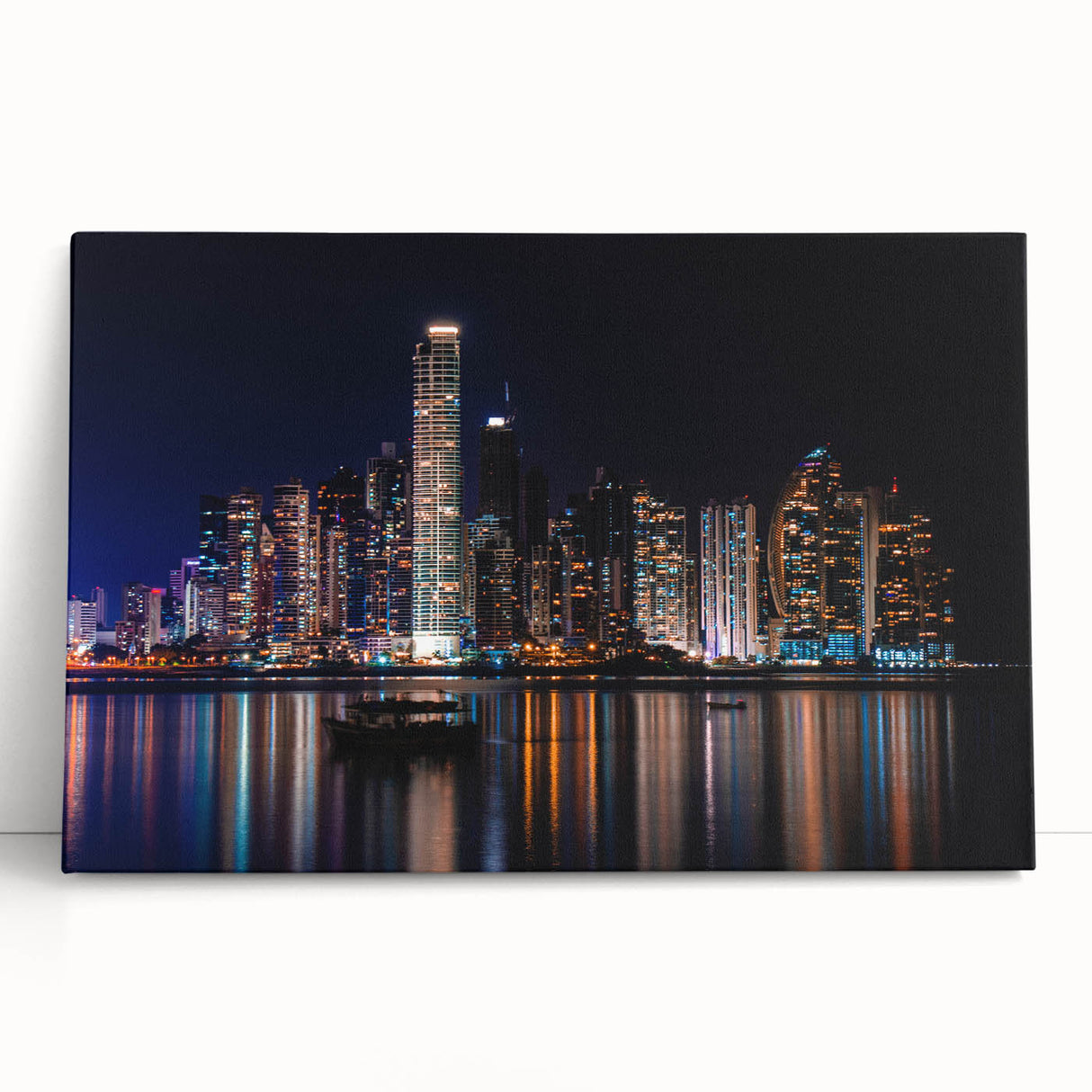 Black and white photograph of Central American scenery on stretched canvas, ideal for kitchen wall art.