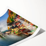 Extra large rolled print of line art flowers in muted earth tones, ideal for large living room wall art.