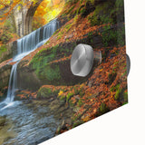 Large abstract wall art depicting a European Bulgarian scenery in pastel shades on acrylic glass.