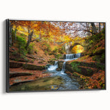 Black and white vintage poster art of a Bulgarian landscape on framed canvas, ideal for bedroom decor.