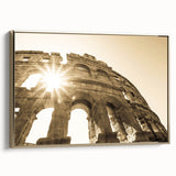 Framed canvas depicting a vintage-style Croatian landscape in muted gold and black tones, suitable for bedroom wall art.