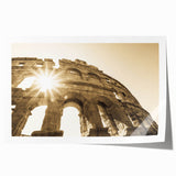 Rolled print of a scenic Croatian landscape with vibrant green and blue tones, ideal for art wall dining room decor.