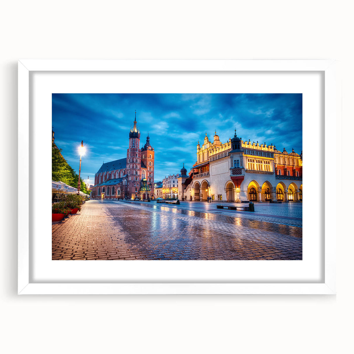 Textured art print of Prague skyline in muted gray tones, framed with a white mat, suitable for bedroom decor.