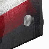 Large abstract depiction of the Czech Republic scenery on acrylic glass, in muted earth tones, ideal for dining room art.