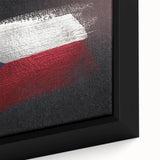 Extra large framed canvas of a textured Prague cityscape in vibrant colors, ideal for living room decor.