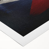 Art deco poster of a Czech Republic scenery in muted earth tones on rolled canvas, suitable for dining room wall art.