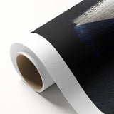 Art Deco style poster of a European cityscape in muted gray and blue tones on rolled canvas, ideal for nursery wall art.