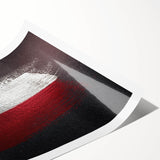 Extra large wall art featuring line art flowers in muted tones on rolled canvas, suitable for large living room decor.