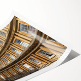 Extra large wall art featuring line art flowers in soft pastel shades on a rolled print, ideal for large living room decor.