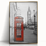 Acrylic print of the London skyline featuring art deco style and gold accents, ideal for modern art wall decor.