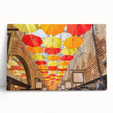 Black and white stretched canvas of Piccadilly, England, ideal for kitchen wall art.