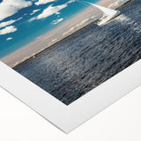 Art Deco poster depicting a serene Estonian landscape on rolled canvas, suitable for dining room wall art.