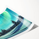 Extra large wall art featuring line art flowers in black on white, rolled print, ideal for large living room wall decor.