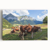 Black and white photograph of the French Alps on stretched canvas, ideal for kitchen wall art or bedroom ambiance.