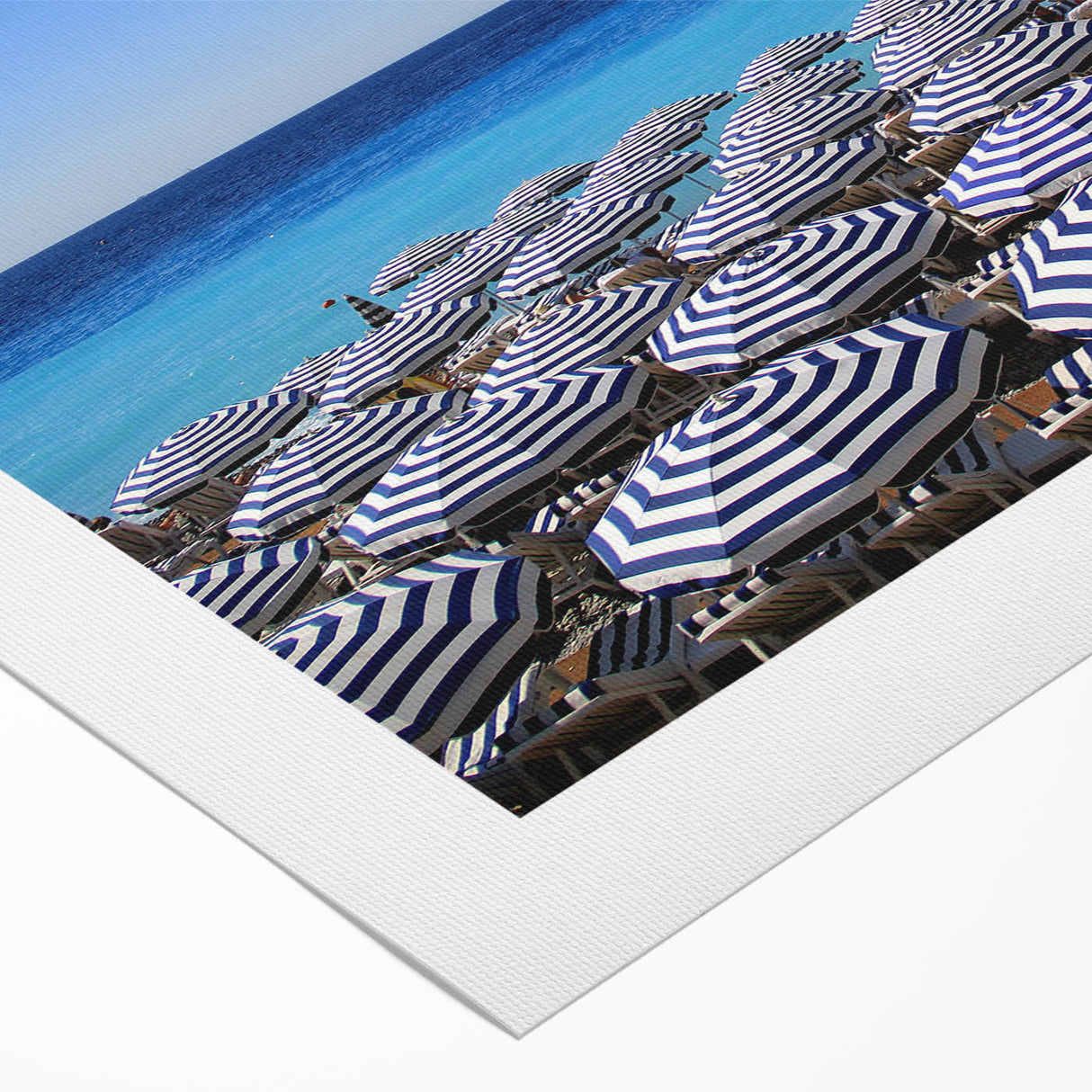 Art deco poster of Nice, France, with pastel shades on rolled canvas, suitable for dining room décor.