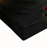 Large art of a black and white Normandy landscape on stretched canvas, suitable for bedroom wall decor.