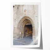 Rolled print of Provence scenery with vibrant floral elements on a canvas, ideal for art wall dining room.