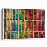 Vintage poster art of a scenic South France landscape on framed canvas, featuring vibrant colors.