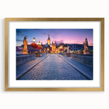 Abstract art print of a Bavarian landscape in muted earth tones on a framed canvas, suitable for dining room decor.