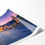 Extra large wall art featuring line art flowers in muted earth tones on rolled canvas, ideal for large living room decor.