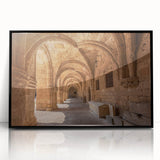 Large abstract wall art depicting a European scenery in Rhodes.