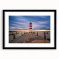 Extra large colorful abstract art print of a European scenery in Hungary, framed in black, ideal for living room decor.
