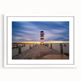 Textured abstract art print of a European scenery in muted earth tones, framed with a white mat, ideal for bedroom art.