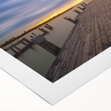 Art deco poster of a Hungarian landscape in muted earth tones on rolled canvas, suitable for dining room decor.