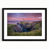 Extra large colorful art print of abstract European scenery in a black frame, textured, ideal for living room decor.