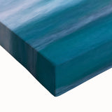 Black and white landscape art painting of Sicilian scenery on large stretched canvas, ideal for bedroom wall decor.